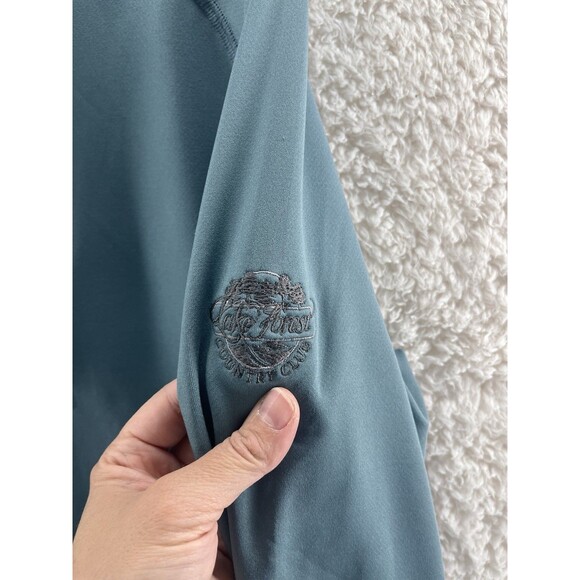 Swannies Men's Medium Vandyke Hoodie 1/4 Zip Golf Performance Hydro Teal Blue - Picture 5 of 9